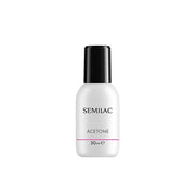 Semilac Acetone Nail Polish Remover 50ml for Hybrid UV LED Nail Polish - Dermatologically Tested