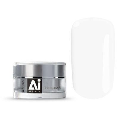 Silcare Gel Affinity Medium Viscosity One-Phase Nail Gel Ice Clear 30g
