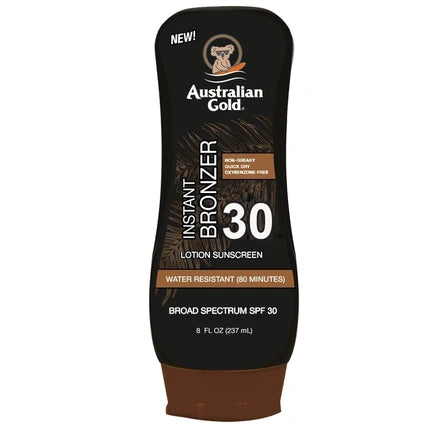Australian Gold Sunscreen Lotion With Bronzer Spf 30 - 237 Ml