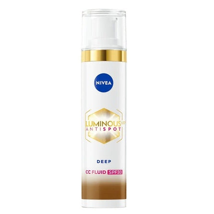 Nivea Luminous 630 Cc Fluid 3 In 1 Spf 30+ Foundation 03 Deep 40ml