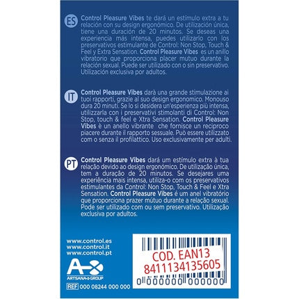 Control Pleasure Vibes Vibrating Ring with Embossed Dots