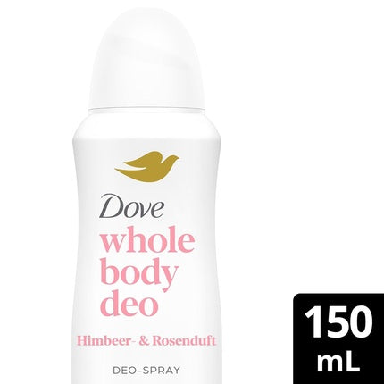 Dove Whole Body Raspberry & Rose Fragrance Deodorant Spray 0% Aluminum Salts