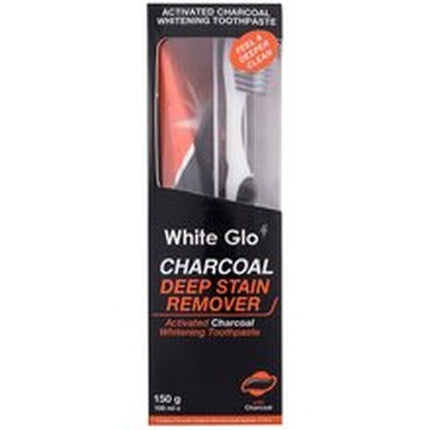 White Glo Charcoal Deep Stain Remover Set Toothpaste