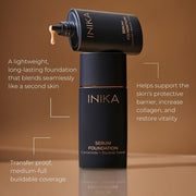 Inika Organic Serum Foundation Medium to Full Coverage with Second Skin Feel