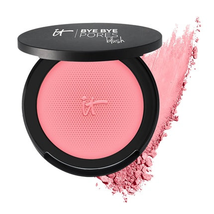 IT Cosmetics Bye Bye Pores Blush Sheer Buildable Color with Silk Hydrolyzed Collagen Peptides Antioxidants 0.192 oz Je Ne Sai Quoi Bright Pink