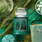 Village Candle Balsam Fir Large Apothecary Jar Scented Candle 21.25 oz Green