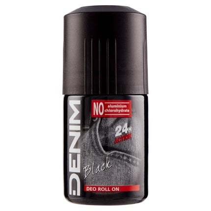 Denim Black Deodorant Roll-On 50ml