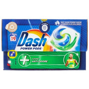 Dash Pods Power Ecodosi Laundry Detergent 19pcs Anti Odor