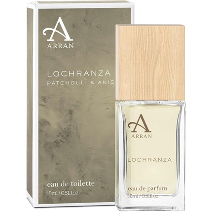 Arran Sense of Scotland Lochranza Men's Eau de Toilette 15ml Travel Size Rich Patchouli Anise Blend