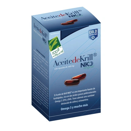 100 Natura Krill Oil Nko 120 Capsules Of 500 Milligrams