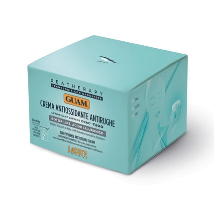 Guam Seatherapy Anti-Wrinkle Lifting Face Cream with Antioxidants, Hyaluronic Acid, and Guam Algae Bioactivity Extract Botox-like Effect Made in Italy 50ml
