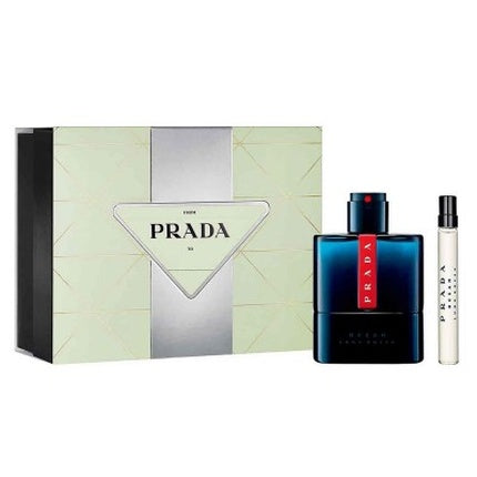Prada Luna Rossa Ocean Eau De Toilette Set 100ml 10ml