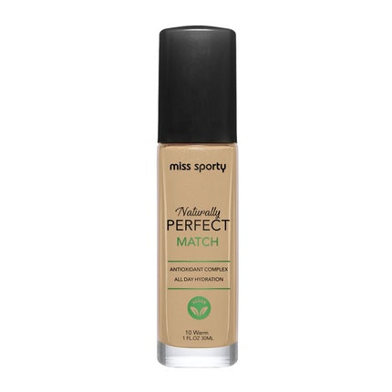 Miss Sporty Naturally Perfect Match Foundation 10 Warm 30ml