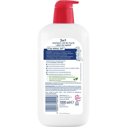 Bambino Kids 3-in-1 Shampoo, Shower Gel and Bath Liquid 1000ml