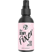 W7 The Fixer Makeup Setting Spray Dewy Finish Long-Lasting Ultra-Fine Formula Cruelty Free and Vegan