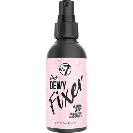 W7 The Fixer Makeup Setting Spray Dewy Finish Long-Lasting Ultra-Fine Formula Cruelty Free and Vegan