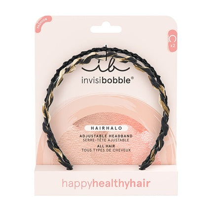 Invisibobble Adjustable Headband Hairhalo Chique And Classy 2 Pcs