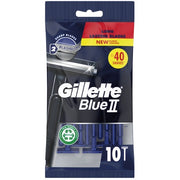 Gillette Blue Ii Razor 10 Pieces