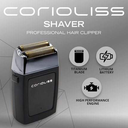 Corioliss The Shaver Electric for Men Precision Beard Titanium Foil Professional