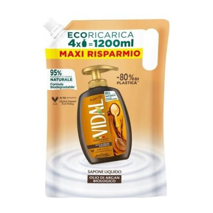 VIDAL Organic Argan Oil Liquid Soap 1.2L Refill