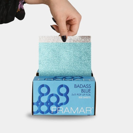 Framar Blue Pop Up Hair Foil Aluminum Foil Sheets for Highlighting 500 Sheets