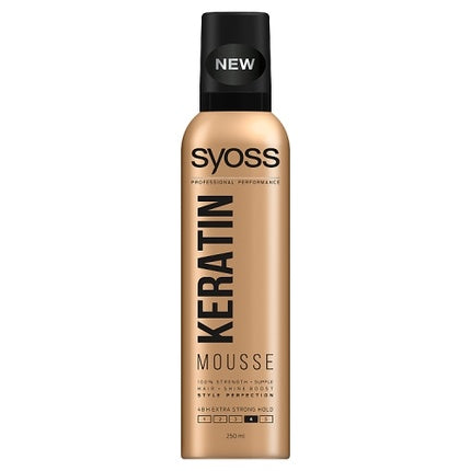 Syoss Keratin Mousse Extra Strong Hair Foam 250ml