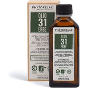 PhytorelaxLaboratories Olio 31 Herbs Vegan & Organic Essential Oil Blend from Herbs and Plants 100ml 3.4 Fl Oz - Made in Italy [Italian Import]