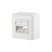 Metz Connect Module Connection Box Ap 3 Port Unfinished Pure White