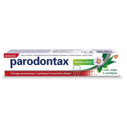 Parodontax Herbal Fresh Toothpaste For Gum Bleeding Ginger & Mint & Eucalyptus 75ml