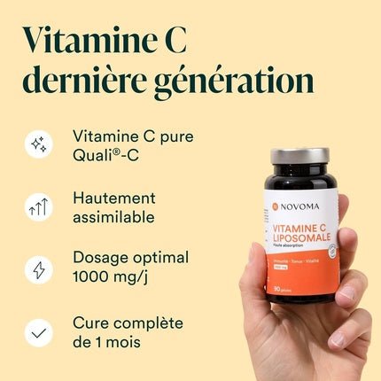 Novoma Liposomal Vitamin C 1000mg Maximum Assimilation 90 Vegetable Capsules