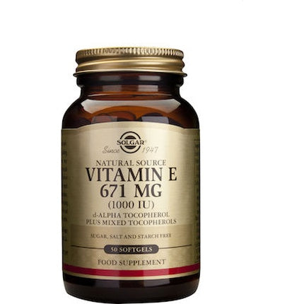 Solgar Vitamin E 671mg 1000 Iu 50 Softgels