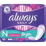 Always Always Dailies Fresh Scent Normal To Go 20 S