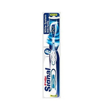 Signal Medium Hard Toothbrush White System Medium