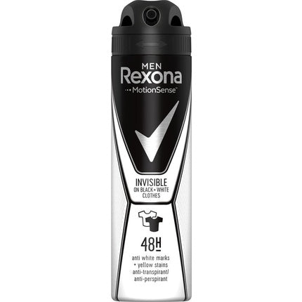 Rexona Men Deodorant Spray 48h Invisible Black & White Antiperspirant