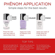 Jessica Phenom Vivid Colour Nail Polish Long-lasting Gel-like Nail Polish without UV Lights 14ml