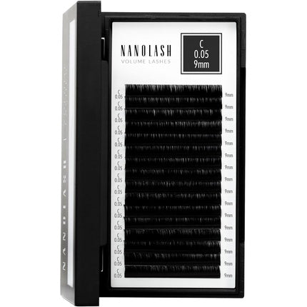 Nanolash Volume Lashes False Lashes for Professional Eyelash Extensions Volume Eyelash Extensions 9mm 0.05 C