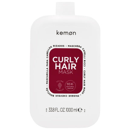 Kemon Curly Hair Mask - Moisturizing Mask For Curly Hair, 1000ml