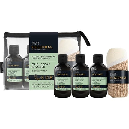 Baylis & Harding Goodness Oud, Cedar & Amber Essentials Gift Set - Vegan
