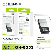 Okline Art.Ok-0553 Digital Scale In Black And Silver
