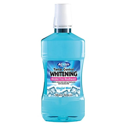 Active Oral Care Antibacterial Mouthwash With Fluoride Glacial Mint 500ml