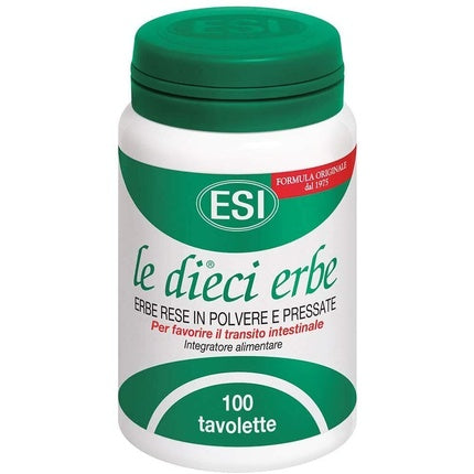 ESI The Ten Herbs 100 Tablets 40g/10 - Le Diece Erbe 100 Tablets