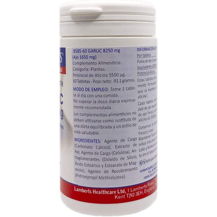 Lamberts Garlic 8250mg 60 Tablets