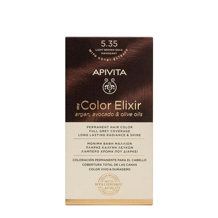 Apivita My Color Elixir 535 Gold Mahogany Light Brown Hair Color