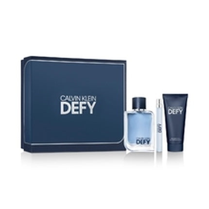 Calvin Klein Defy Gift Set Eau De Toilette 100 Ml Miniature Eau De Toilette 10 Ml And Shower Gel For Body And Hair 100 Ml