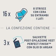 Veet Expert Sensitive Skin Underarm and Bikini Area Wax Strips 16 Strips