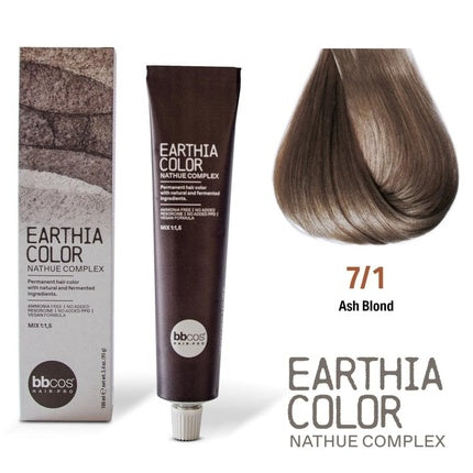 Bbcos Earthia Color Nathue Complex 71 Ash Blond 100ml Permanent Hair Color
