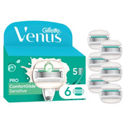 Venus Gillette Venus Pro Comfortglide Sensitive Razor Blades - Green/White - 6 Pieces