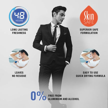Yardley Gentleman Suave Deodorant Roll-On Alcohol Free 1.7 oz for Men