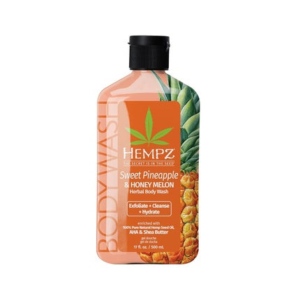 Hempz Body Wash Sweet Pineapple & Honey Melon Hydrating for Sensitive Skin