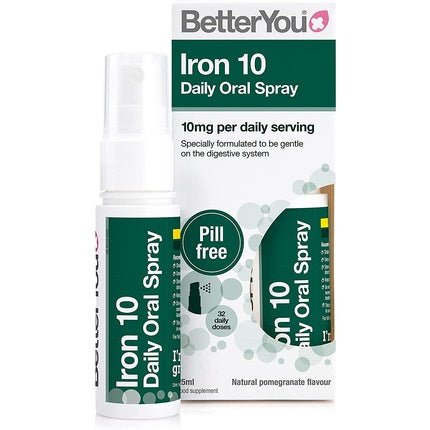 Betteryou Natural Iron 10 Daily Oral Spray 25ml